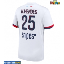 Paris Saint-Germain Nuno Mendes #25 Auswärtstrikot 2025-26 Kurzarm